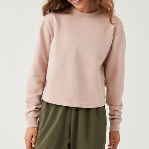 Outdoor Voices Cotton Terry Cropped Sweatshirt